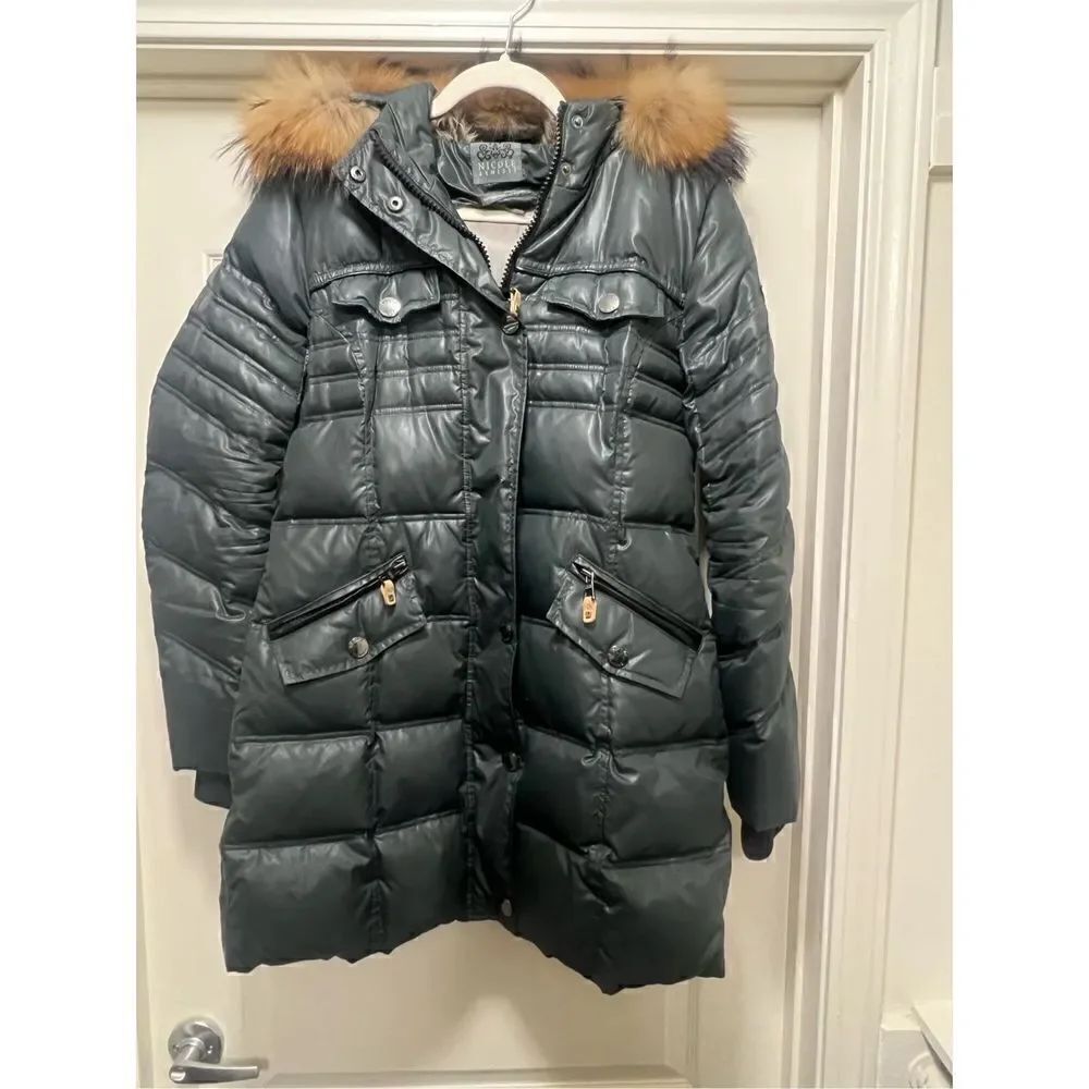 Nicole Benisti Down Jacket - Dark Green Size L